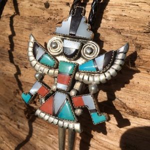 Zuni Pueblo Knife Wing - REAL stones